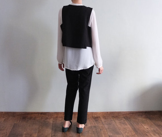 Lexington waistcoat {Black}-sold out