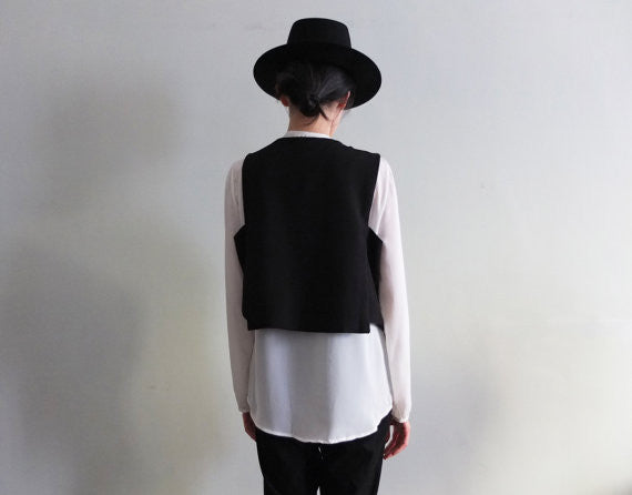 Lexington waistcoat {Black}-sold out