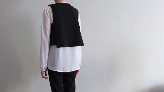 Lexington waistcoat {Black}-sold out