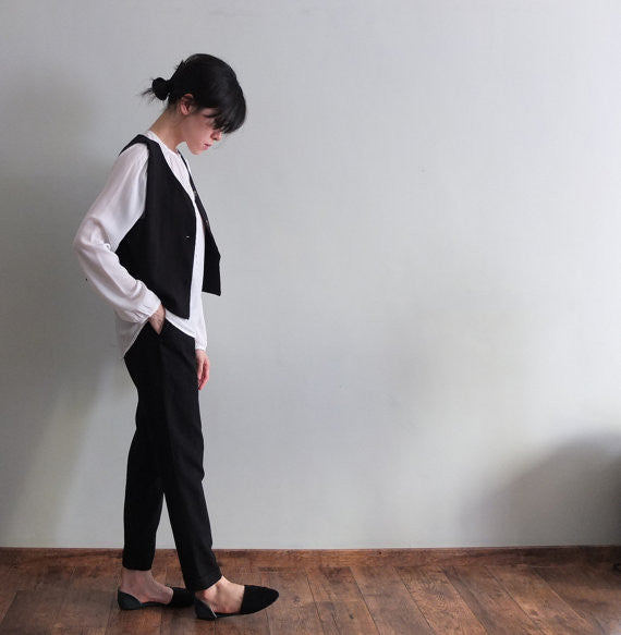 Lexington waistcoat {Black}-sold out