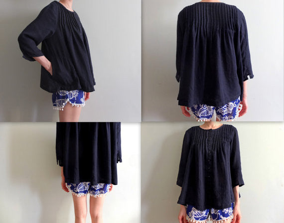 Hinoki blouse {organic/fair-trade cotton SOLD-OUT}