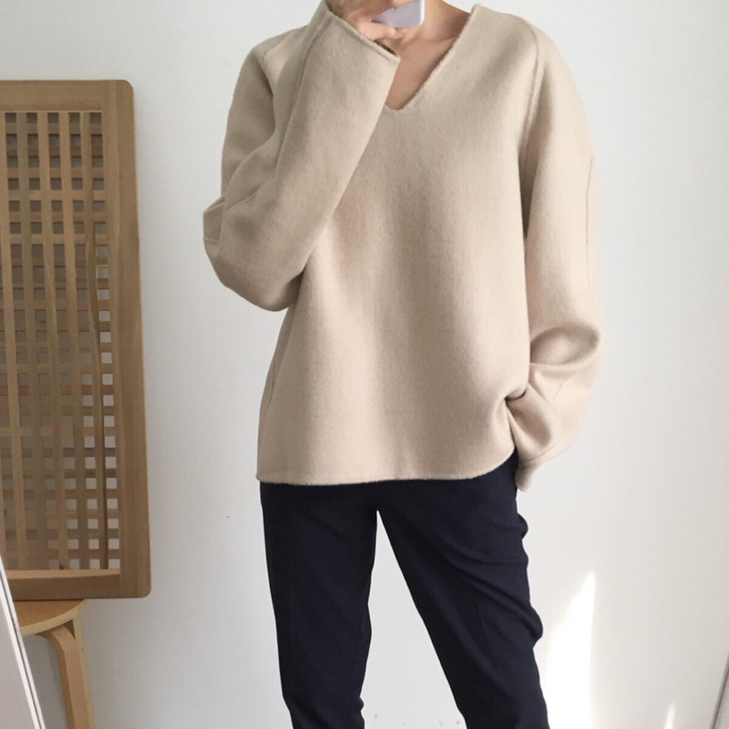 Cecile Sweater {100% handsewn,reversible}