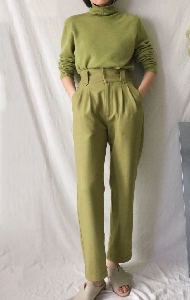 Coleen Sweater {Granny Smith, merino wool, only sz M/L left}  Sample clearance