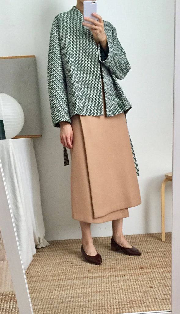 Lis Kimono Wrap Jacket { Limited Edition , French-made woven fabric }