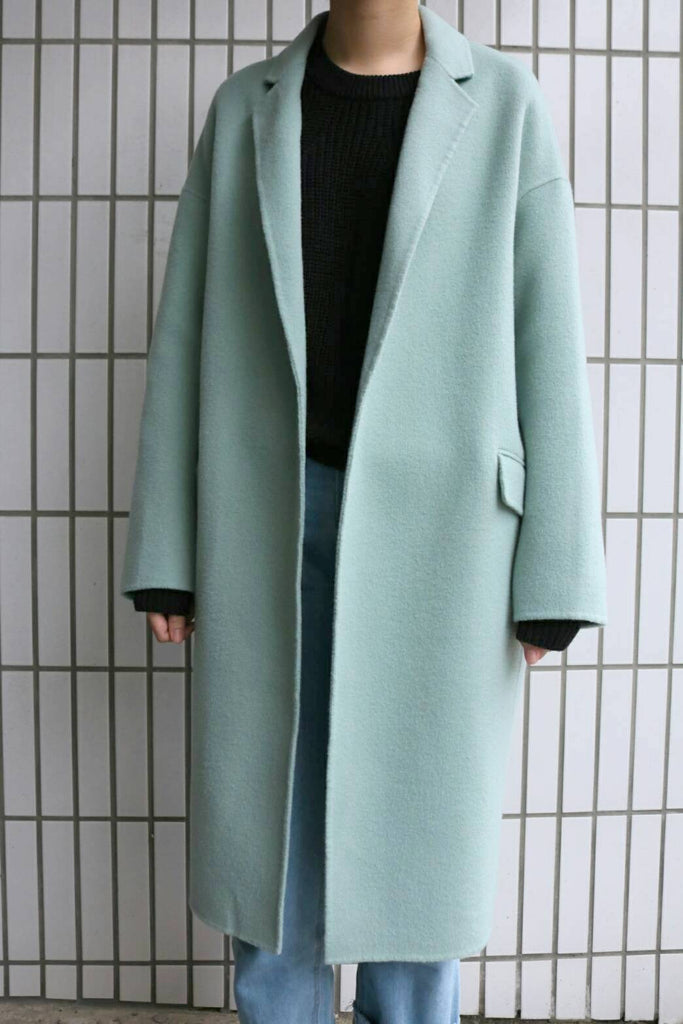 menthe coat-100% handsewn
